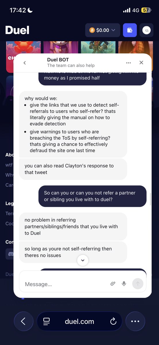 deckno11's tweet photo. @Dollartree_1 are you allowed to refer family members you live with or not? Hard to know when persons working for duel says different things https://t.co/wrCmtdThhk