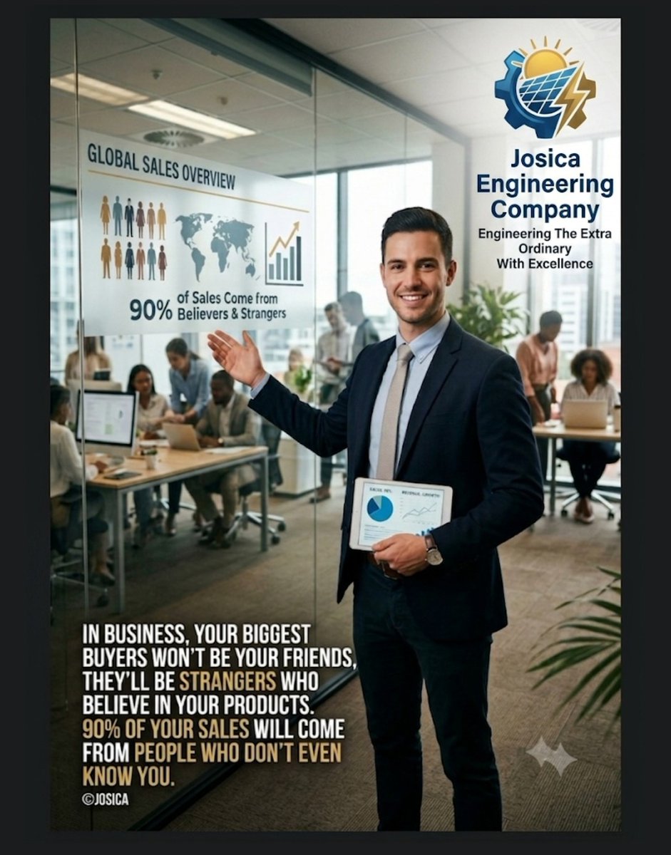 engrjosh7's tweet photo. Good day, everyone.
I want to share a simple but powerful truth about business:
"In business, your biggest buyers won't be your friends. They'll be strangers who believe in your products. Ninety percent of your sales will come from people who don't even know you." https://t.co/IISGjA6Iup