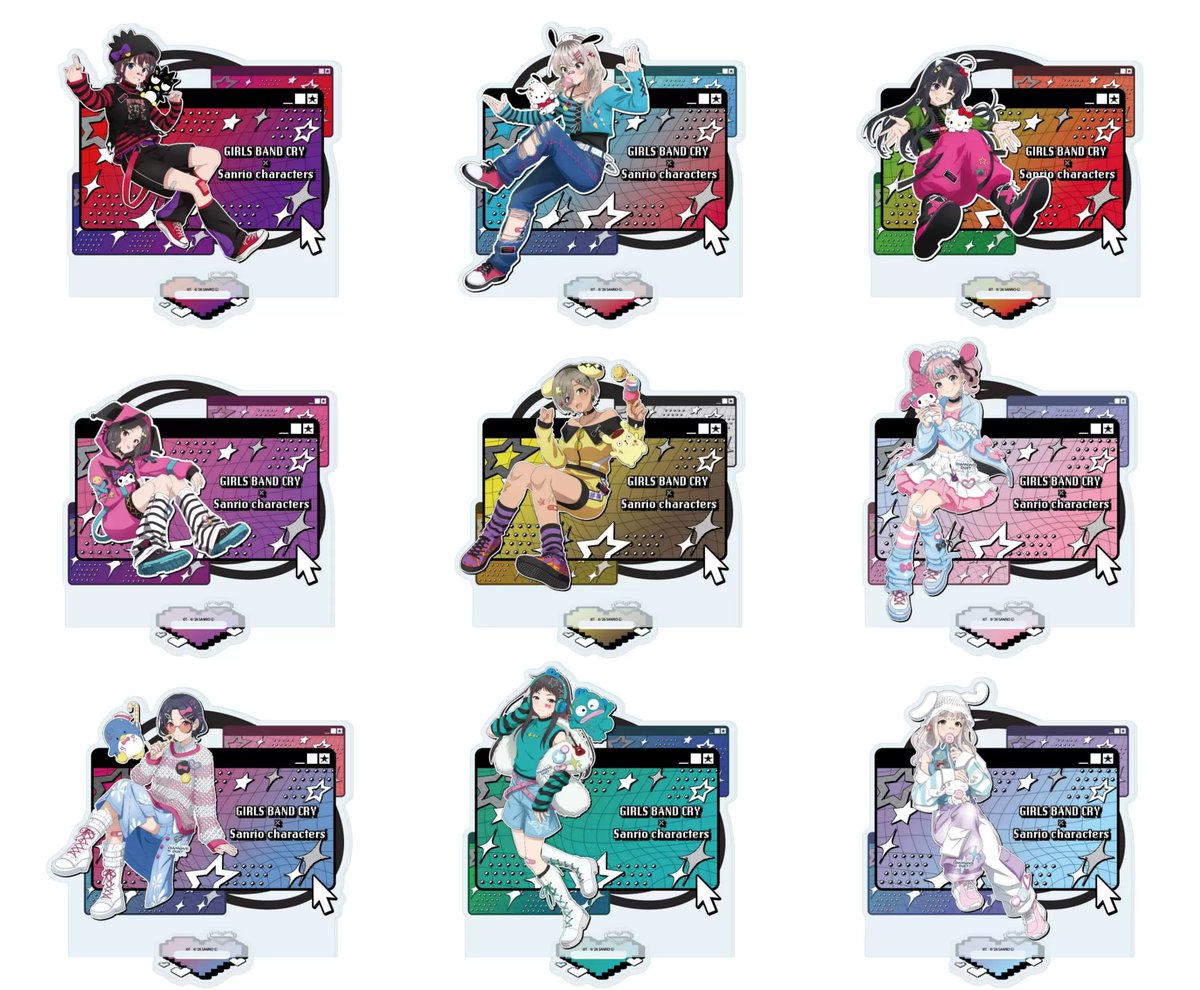 girlsbandcry_gi's tweet photo. アクリルスタンド「ガールズバンドクライ×サンリオキャラクターズ」(コラボイラスト)

eeo Storeにて通販実施中です

https://t.co/cNj1z8naVO https://t.co/FEYDmPCwma