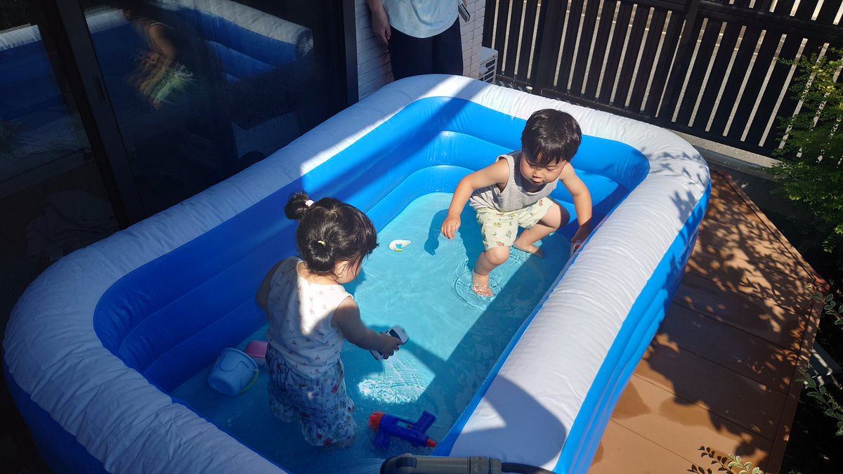 G_SAS_COOPER's tweet photo. 暑い！！
プール開き🏊‍♂️ https://t.co/zeQ0IhVUio