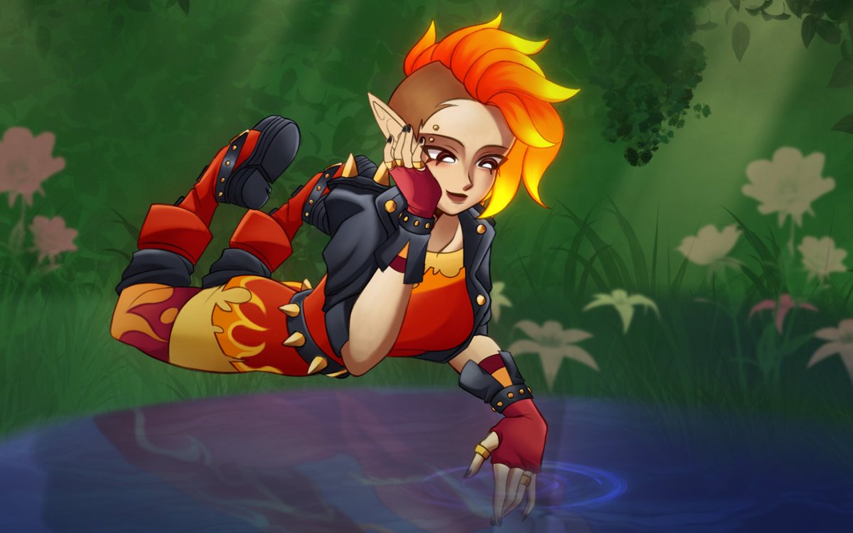 Zaltithemirror's tweet photo. Happy Birthday Dalia! She is actually my favorite professor and SUCH a diva, I've been waiting for her birthday contest to do some major art for her (also crowns). Anywho I love her so much and PLEASE BRING HER BACK!!! ;-; Iridian Moonstrider #DaliaFalmeaBirthday2026 https://t.co/CouO3P0Ruk