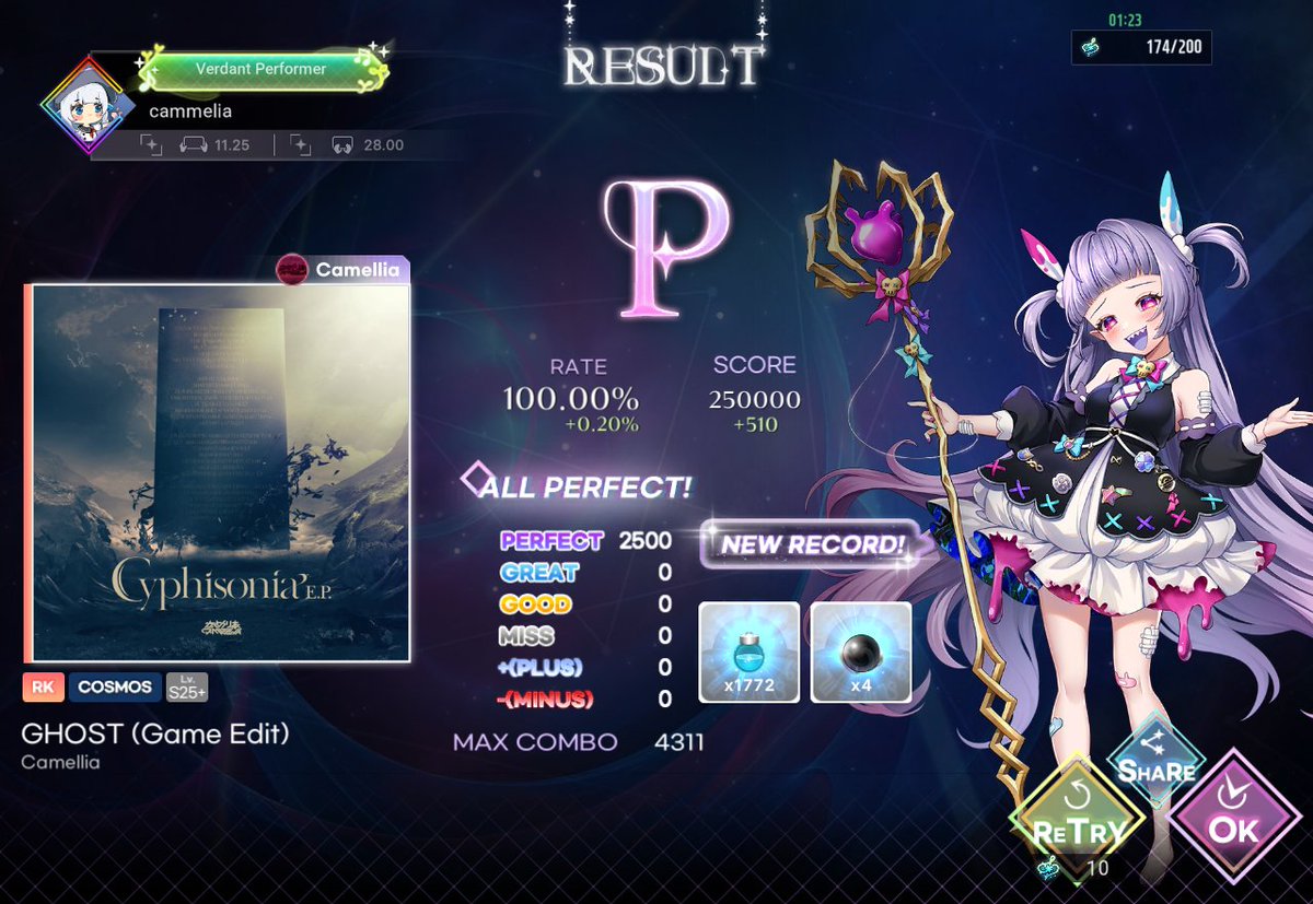 cammmellllllia's tweet photo. GHOST (Game Edit) COSMOS AP
COSMOS AP 189曲目？
#KALPA https://t.co/3cVKewBMTn