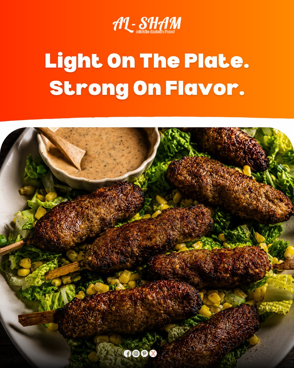 alshamrest_123's tweet photo. Light on the plate.
Strong on flavor.
Chicken Kofta Salad.

Visit now: https://t.co/VjnHvxv0Hy
#Alsham #kofta #healthyeating #middleeasternfood #foodlover https://t.co/R5gQHxPqbZ