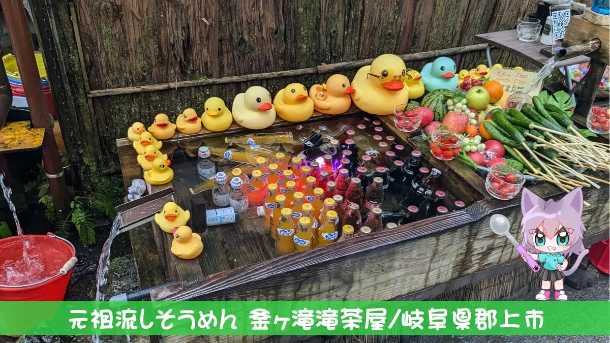 osu_man8's tweet photo. 先日、郡上八幡まで観光ランしてきた知人のランナーによると、
美濃市の道の駅にわか茶屋をスタート地点にして流しそうめんで有名な釜ヶ滝茶屋に寄ってから郡上八幡城をゴールに設定すると42.195kmに限りなく近い数字になるらしい➰🏃‍➡️ https://t.co/LmTHF5Rqvb