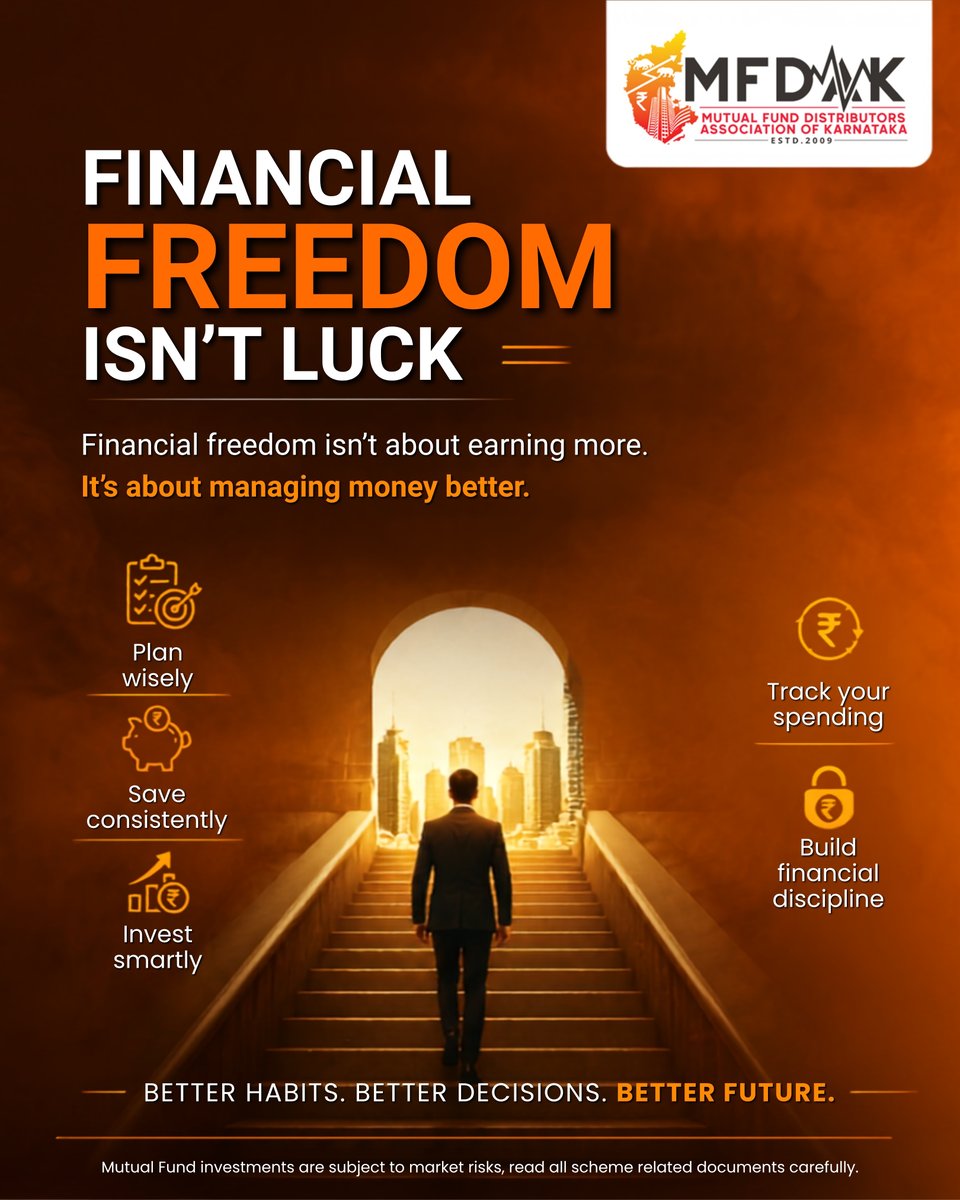 mfdakofficial's tweet photo. Financial freedom isn't about earning more. It's about managing money better.
Better habits today. Better future tomorrow.
#MFDAK #FinancialFreedom #InvestSmart https://t.co/PJwo3dnS9e