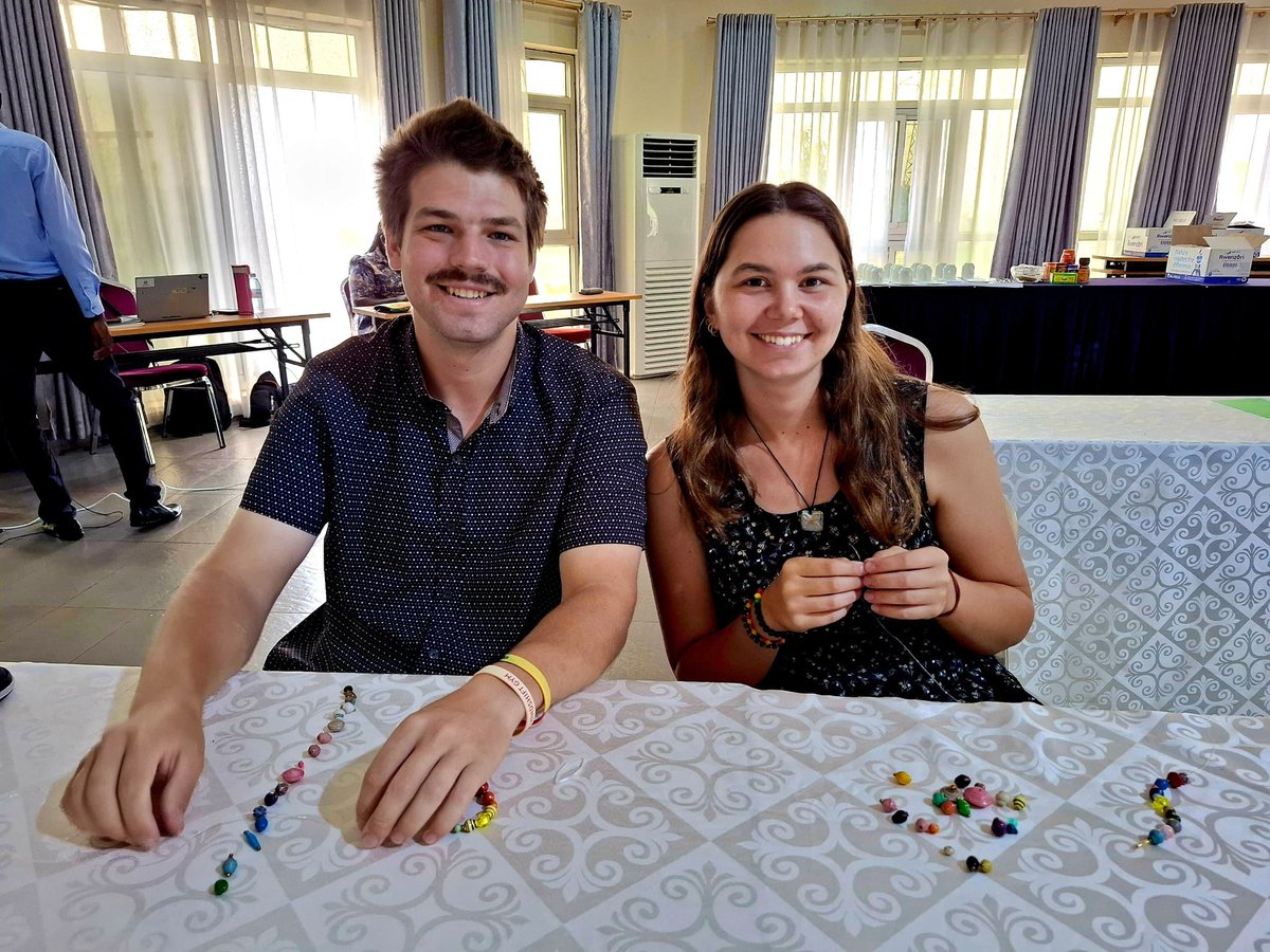 pcuganda's tweet photo. This week, we celebrate the Close of Service for Peace Corps Uganda Volunteers (2024–2026). 🇺🇬✨

Today’s highlight: Beads of Service 📿 Each bead represents a memory, challenge, joy or moment of growth from their two-year journey. 💛

#PeaceCorpsUganda #BeadsOfService https://t.co/5UMkKwjJaO