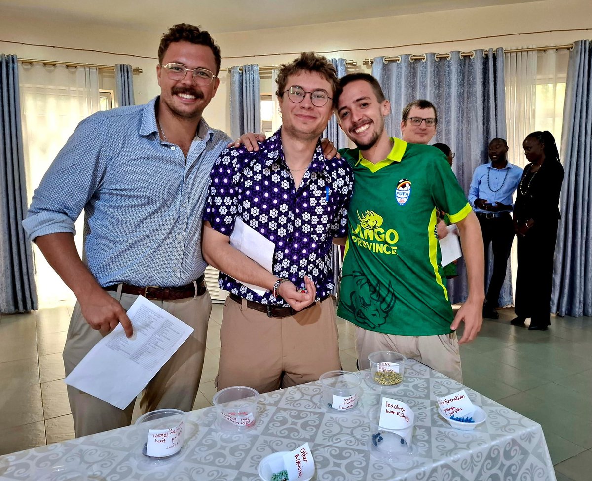 pcuganda's tweet photo. This week, we celebrate the Close of Service for Peace Corps Uganda Volunteers (2024–2026). 🇺🇬✨

Today’s highlight: Beads of Service 📿 Each bead represents a memory, challenge, joy or moment of growth from their two-year journey. 💛

#PeaceCorpsUganda #BeadsOfService https://t.co/5UMkKwjJaO