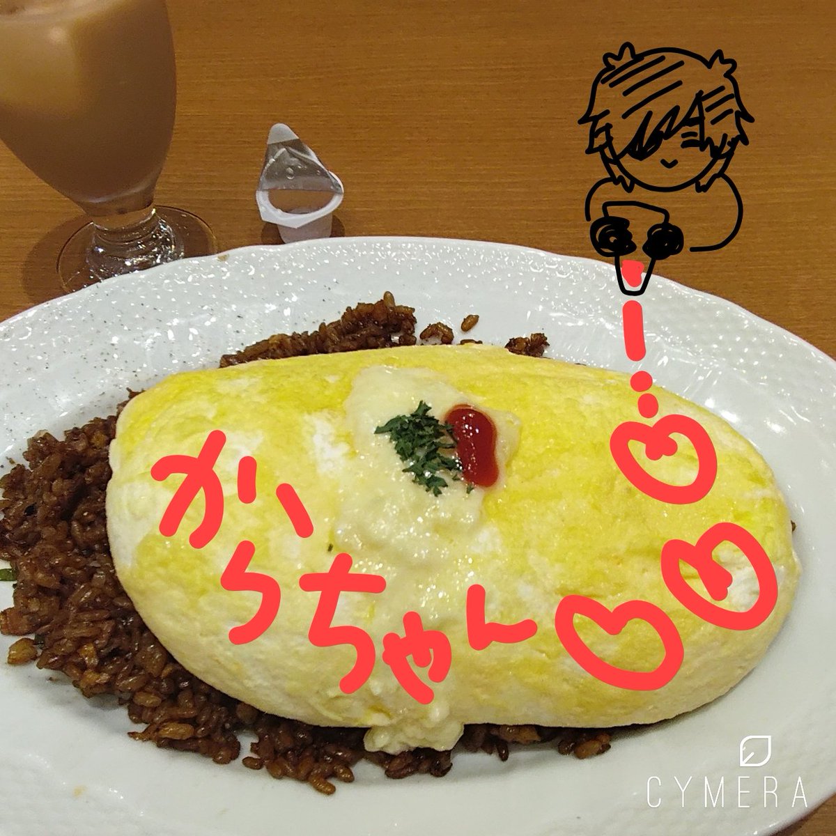 hmhmhm875's tweet photo. オム文字書き妖精ただくん✎

ガムシロを入れるのを我慢できません！ガムシロなんて、栄養ないし我慢すべきものNo.1なのに！このあとタピオカも飲みました。一生痩せん！助けて〜〜〜〜〜 https://t.co/0kIjiHkN9T