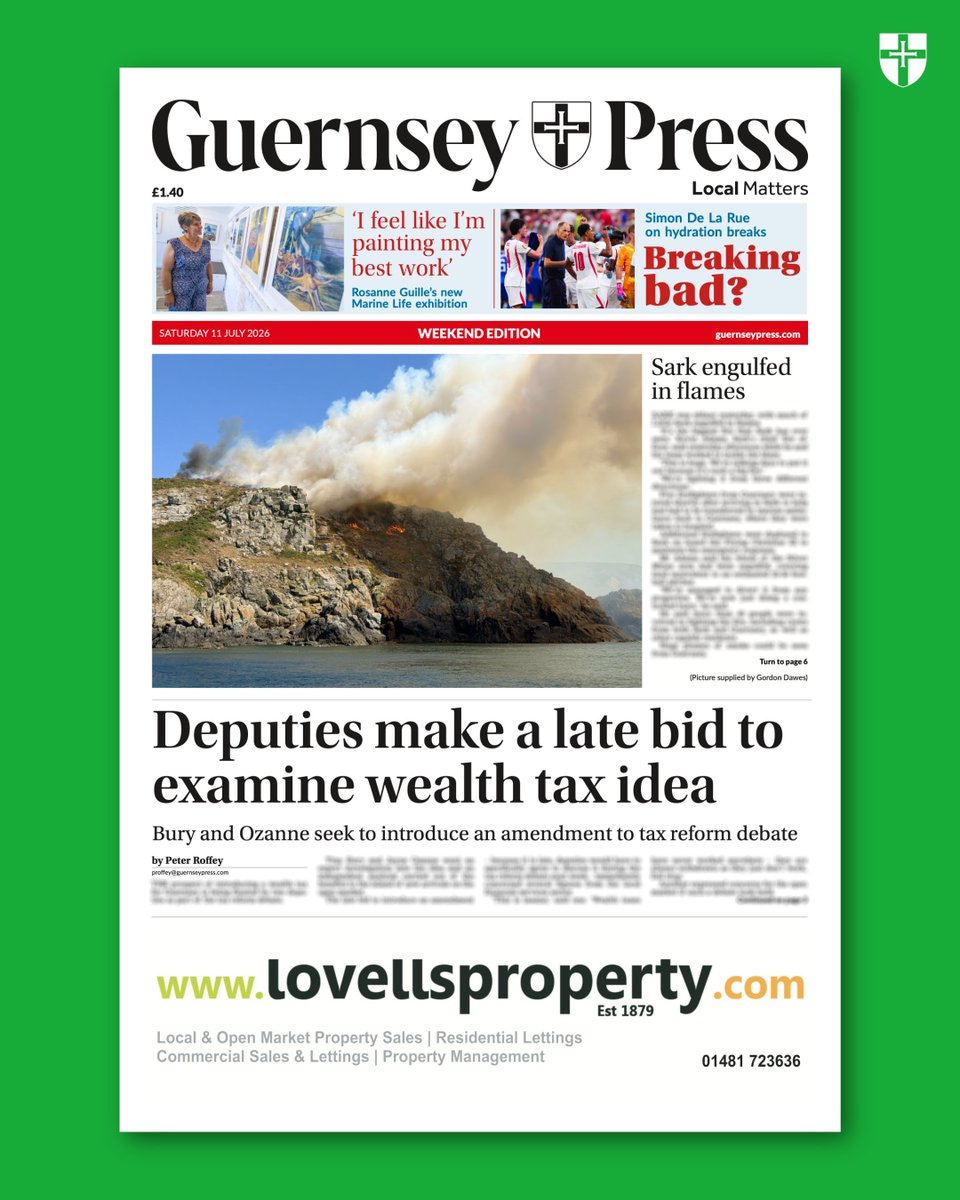 GuernseyPress's tweet photo. This weekend’s Press 🗞️ https://t.co/HBN9Il0tVY