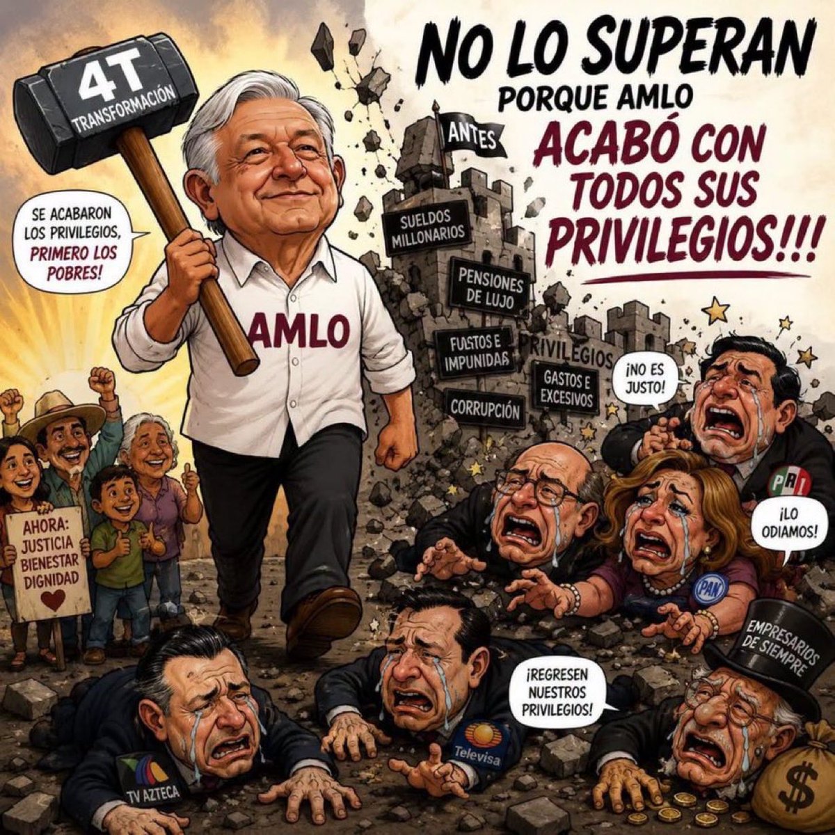 Jesus163429's tweet photo. @LuisCardenasMx @Al_ExChAiRo06 @PaolaRojas 🚨 “No es obsesión; es que cuando alguien termina con los privilegios de unos cuantos, hay quienes nunca logran superarlo. El tiempo pasa, pero el resentimiento permanece.”
¿Tú qué opinas? 👇
#AMLO #MafiaDelPoder
De: @Oficial_Vicman https://t.co/zum9DWtFol