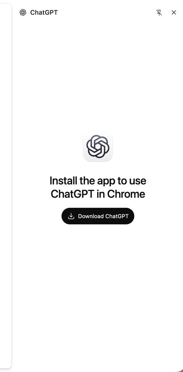 seankelly's tweet photo. @JamesZmSun Isn't working - got this and I have the new ChatGPT installed https://t.co/eISpkJqO6S