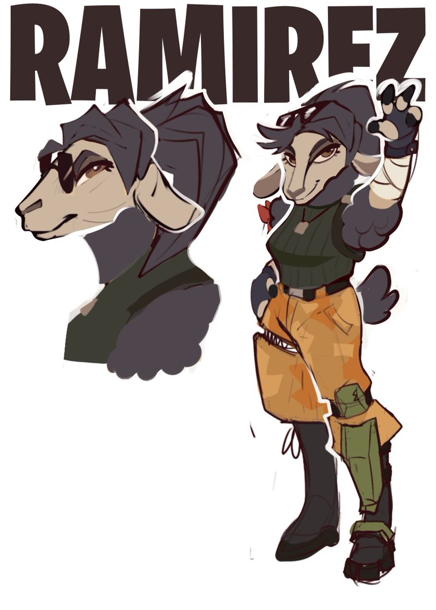 DOCMARVELLO's tweet photo. Hmm… one more fur for tonight. I haven’t finish her yet buuut…. Ram-irez. Although technically she’s an ewe🤓
#fortniteart #fortnite https://t.co/9vyU6vSIQq
