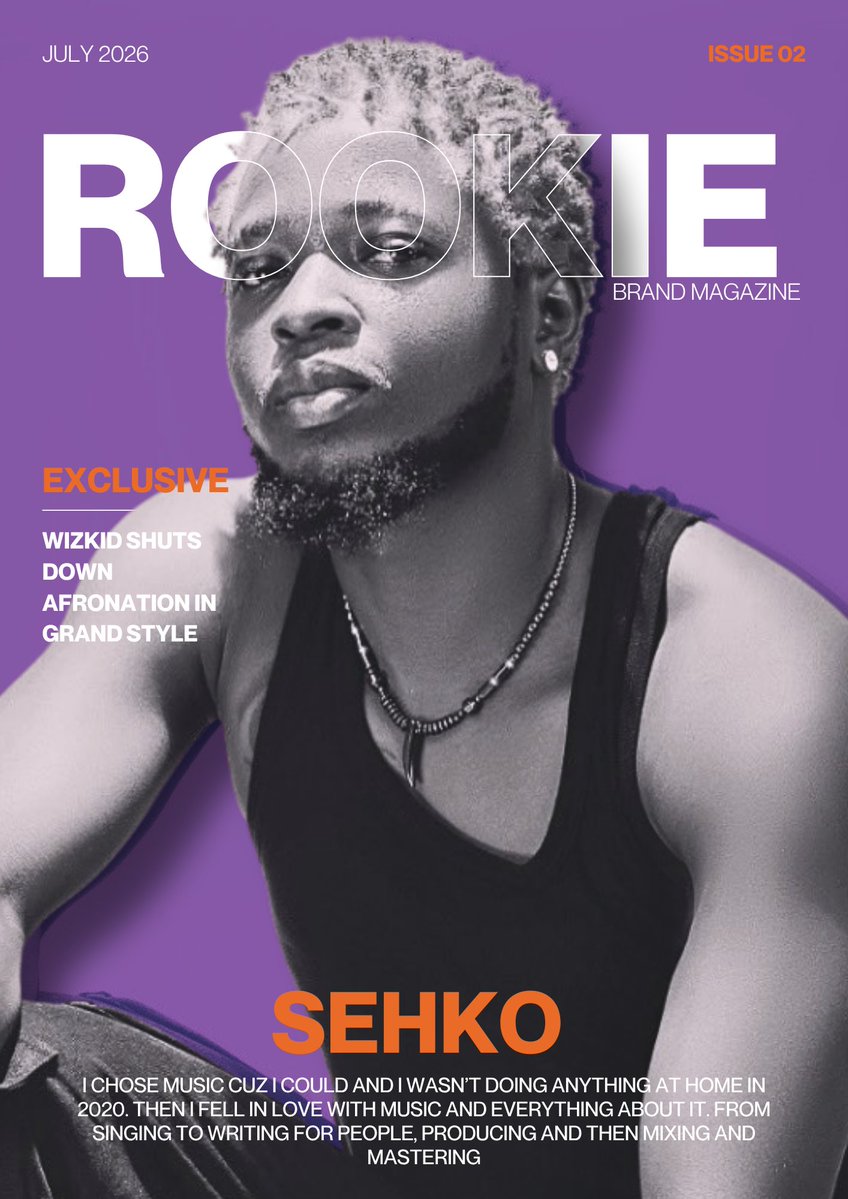 olaoluwasanmi's tweet photo. Ladies and Gentlemen of X, allow me introduce you to our ROOKIE BRAND of the Month of July: @GeneralSehko 

Listen to Jo here:👇🏼
https://t.co/brSbSdDg94

cc @rookie_brand @boi_kuti8 @Brezzy_Smalls https://t.co/oc693GpfBm