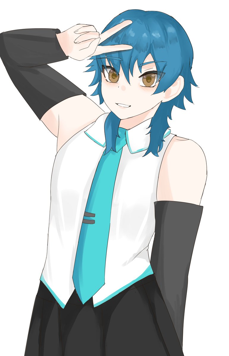 atlantedraws's tweet photo. #dmmdtwt #dmmd #aobaseragaki
Aoba dressed as miku https://t.co/uJnxZTXHga