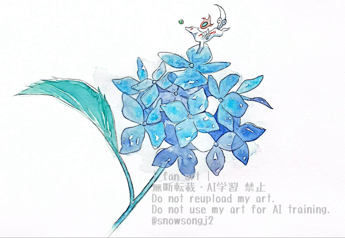snowsongj2's tweet photo. 紫陽花と

#大神 #Okami https://t.co/HV0HyLQPQy