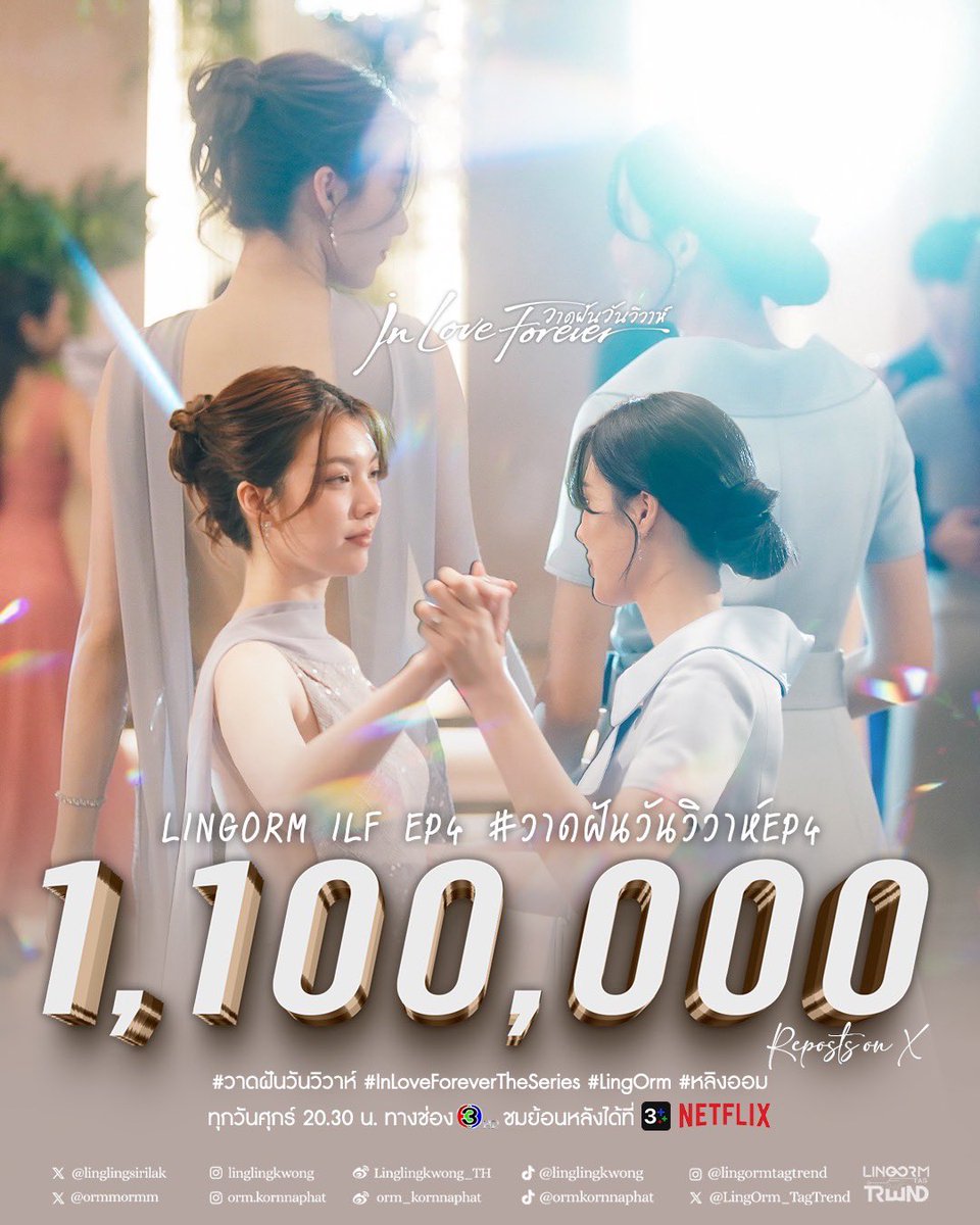 LingOrmTagTrend's tweet photo. 🎉 𝐂𝐨𝐧𝐠𝐫𝐚𝐭𝐮𝐥𝐚𝐭𝐢𝐨𝐧𝐬 𝐓𝐨 𝐋𝐢𝐧𝐠𝐎𝐫𝐦 𝐅𝐨𝐫 𝟏.𝟏𝐌 𝐑𝐞𝐩𝐨𝐬𝐭𝐬 𝐎𝐧 𝐗 💜

1.1M ล้าววววววววว อีพี3 1.27M 🤡🤡🤡

LINGORM ILF EP4
#วาดฝันวันวิวาห์EP4
#LingOrm #หลิงออม https://t.co/WFYlkOcicv
