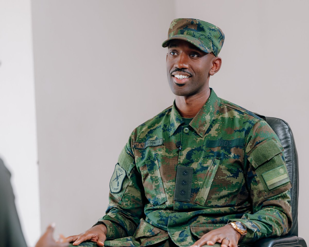 MutoniWinnie123's tweet photo. Capt. Michael NSENGIYUMVA said he grew up dreaming of defending his country as a soldier. his story encourages young people to take responsibility for protecting and serving their nation. 🇷🇼✨ https://t.co/Lh5asFWwWe