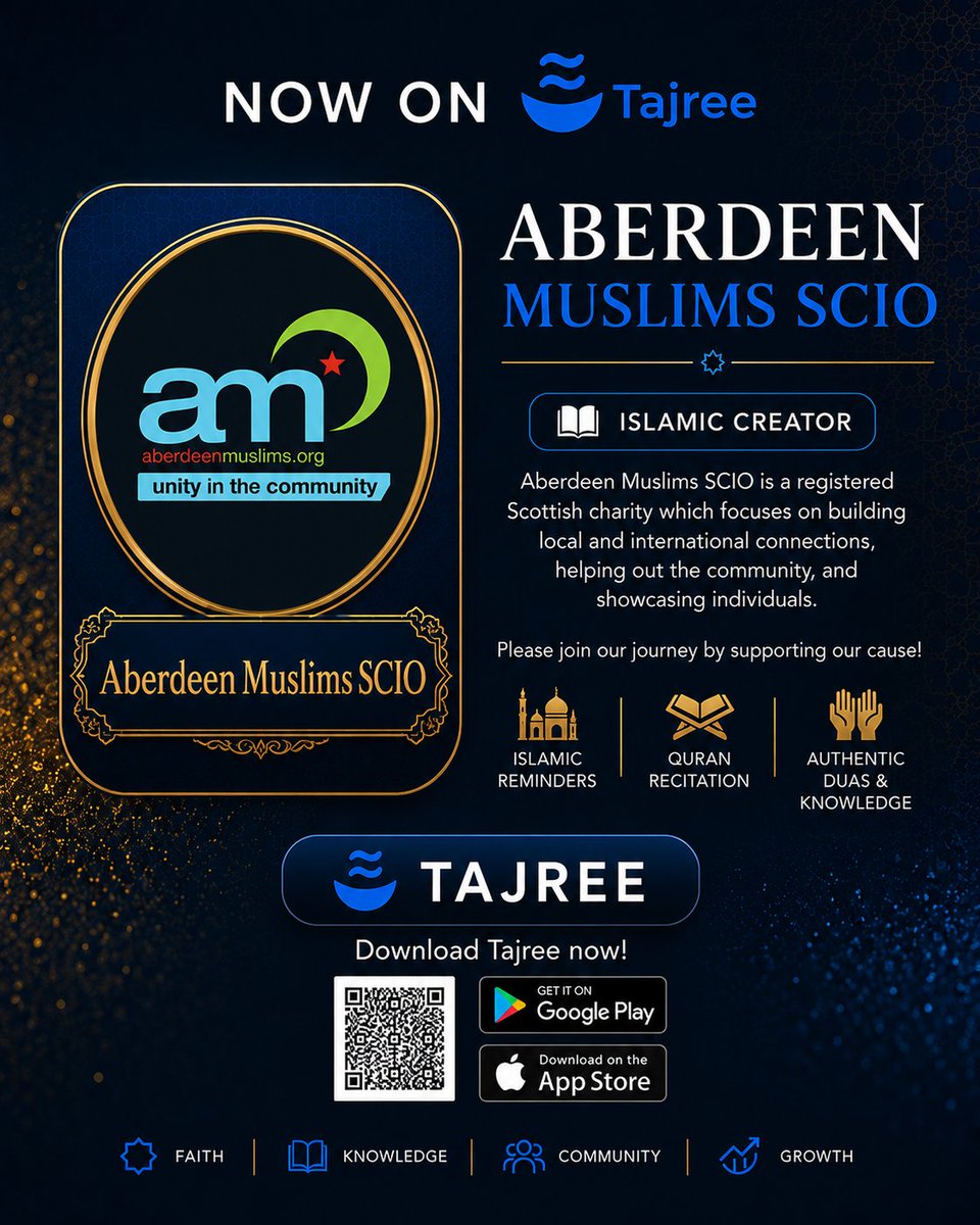 TajreeOfficial's tweet photo. You can now watch @AberdeenMuslims on Tajree! Please support their channel and their cause insha'Allah.

https://t.co/LYQM1CuczG https://t.co/cK8gKEPbVx