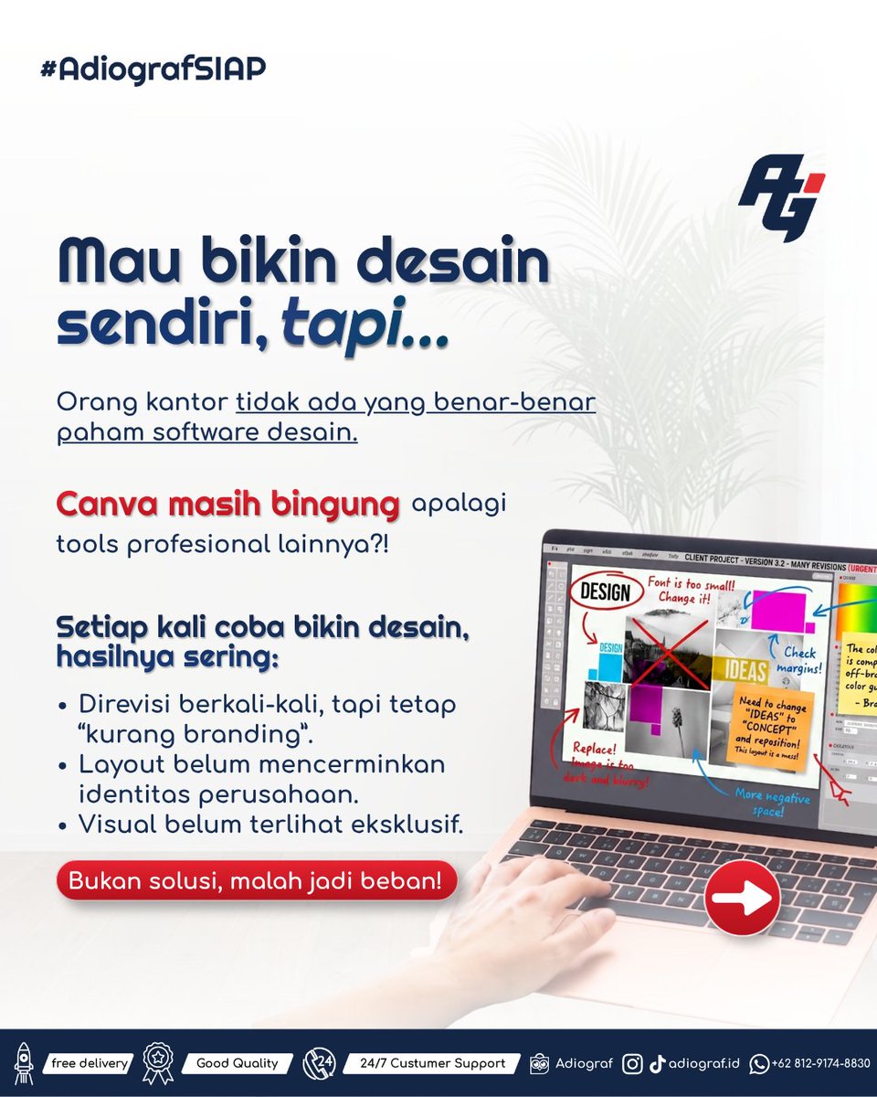 adiograf_id's tweet photo. Banyak perusahaan ingin bikin souvenir eksklusif, tapi nggak ada tim desain internal😵‍💫 Adiograf solusinya!
———————————
PT Adiograf Karya Indonesia
Jl. Jagakarsa Raya No. 51A Jagakarsa

0812-9174-8830
order@adiograf.id
https://t.co/bOnEld4kn0

#AdiografSIAP #jasadesain #percetakan https://t.co/1F0lnak3Eq