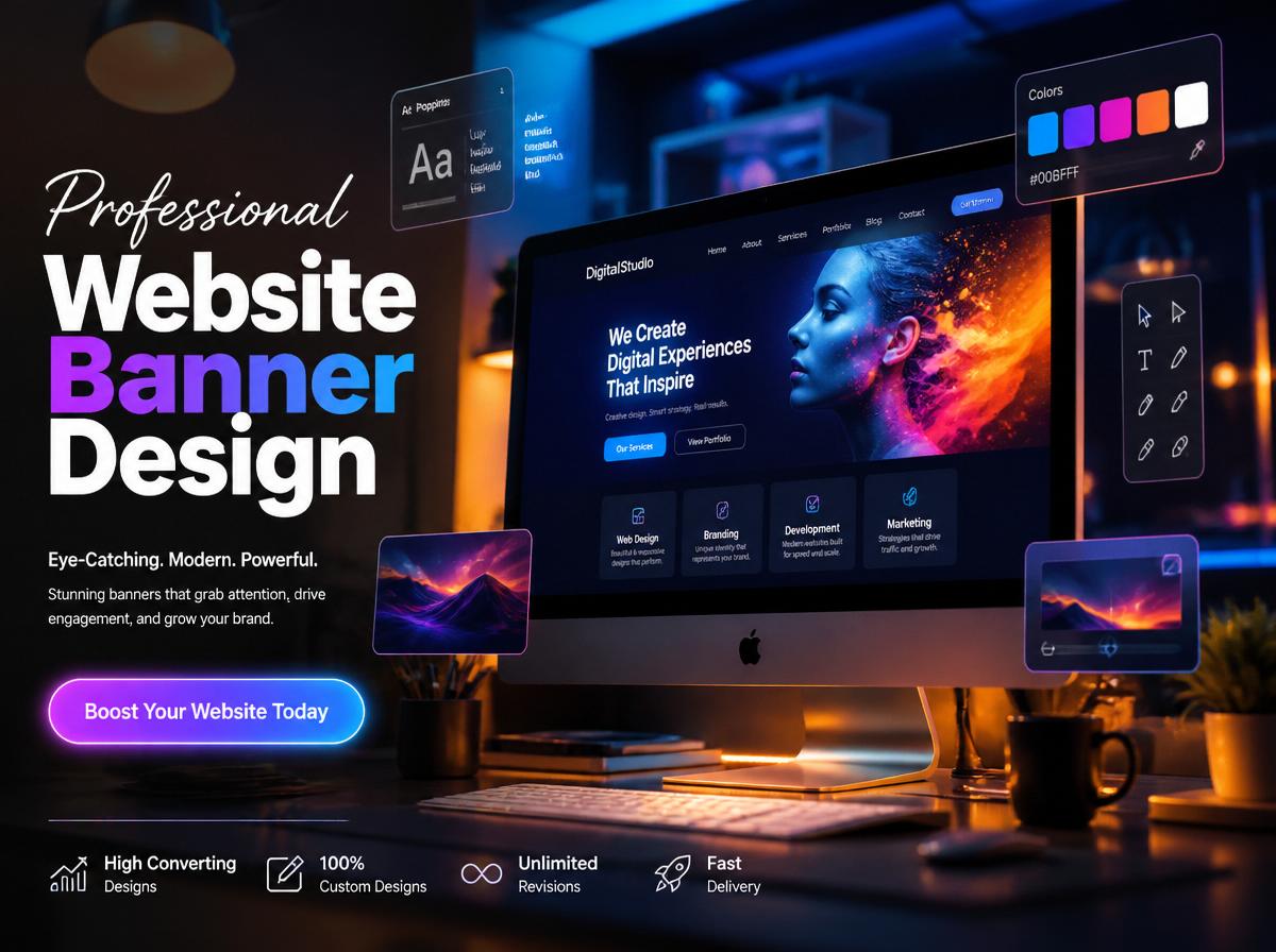 services80199's tweet photo. Professional Website Banner Design Services | Custom Website Headers & High-Converting Web Graphics
#websitebanner #bannerdesign #webdesign #websiteheader #graphicdesign #webgraphics #landingpage #digitaldesign #branding #smallbusiness https://t.co/9KsydyZdjy
