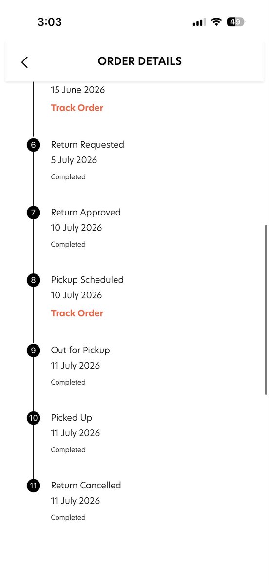 _hindutvaa_'s tweet photo. @snitchindia SHAME ON Snitch n their pathetic customer support. I placed a return for my order 7238821 on 5 July n today is 11 july no one has come to pick it and even after raising it thrice to customer support there is no resolution n they speak rudely n cut the call on face https://t.co/o1pCOFn4Um