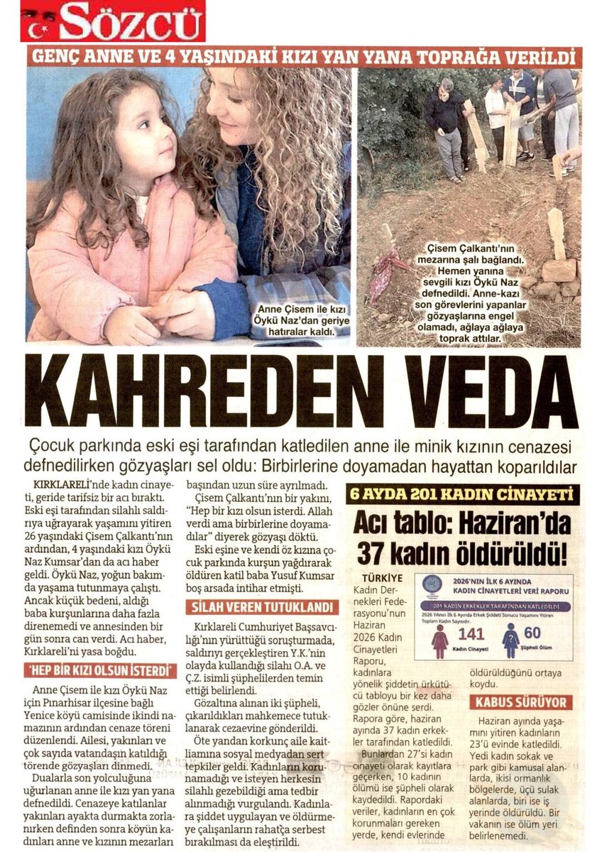 tkdfederasyon's tweet photo. TKDF Haziran 2026 Kadın Cinayetleri raporuna göre 37 kadın erkekler tarafından katledildi. https://t.co/KJo1W9gRdo