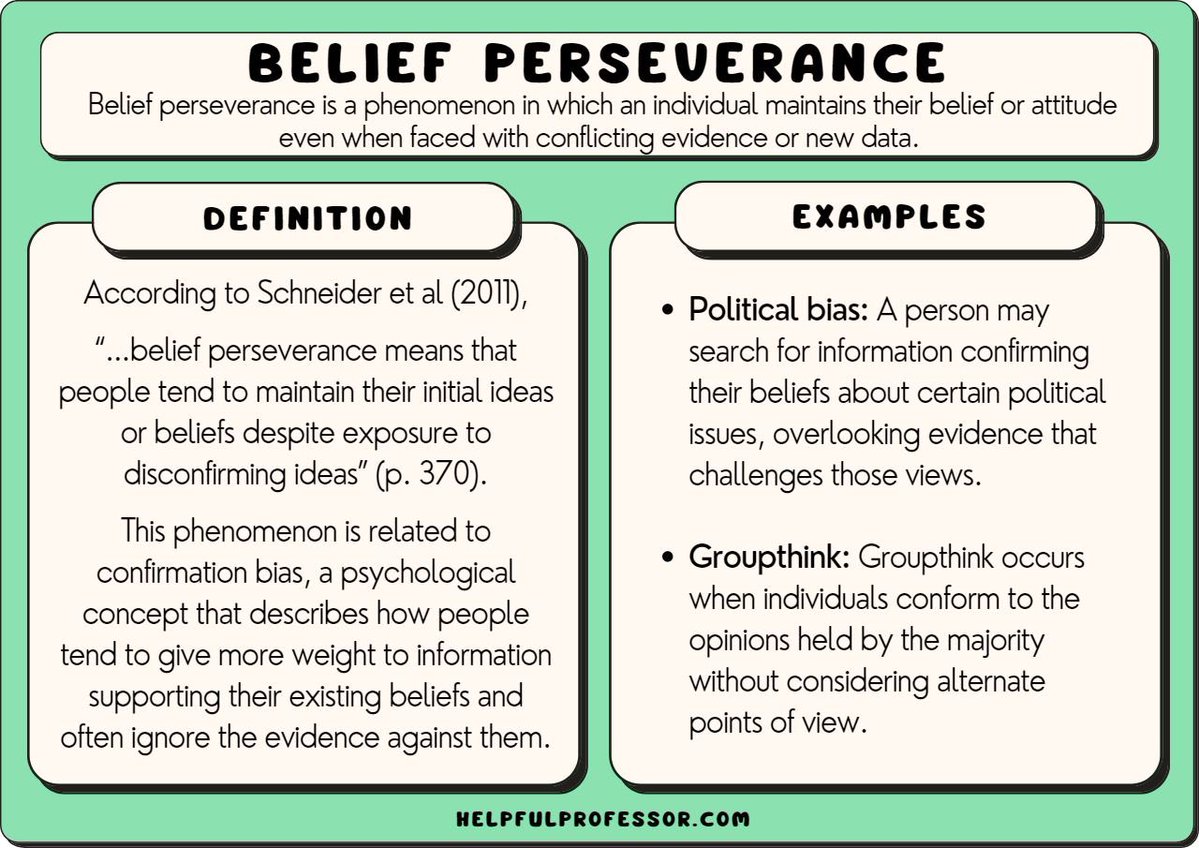 offurself60's tweet photo. @bearsfan302 @perfectlyfine89 Let’s retake intro to psych and be cognizant of our cognitive biases https://t.co/gsClkcu9uU