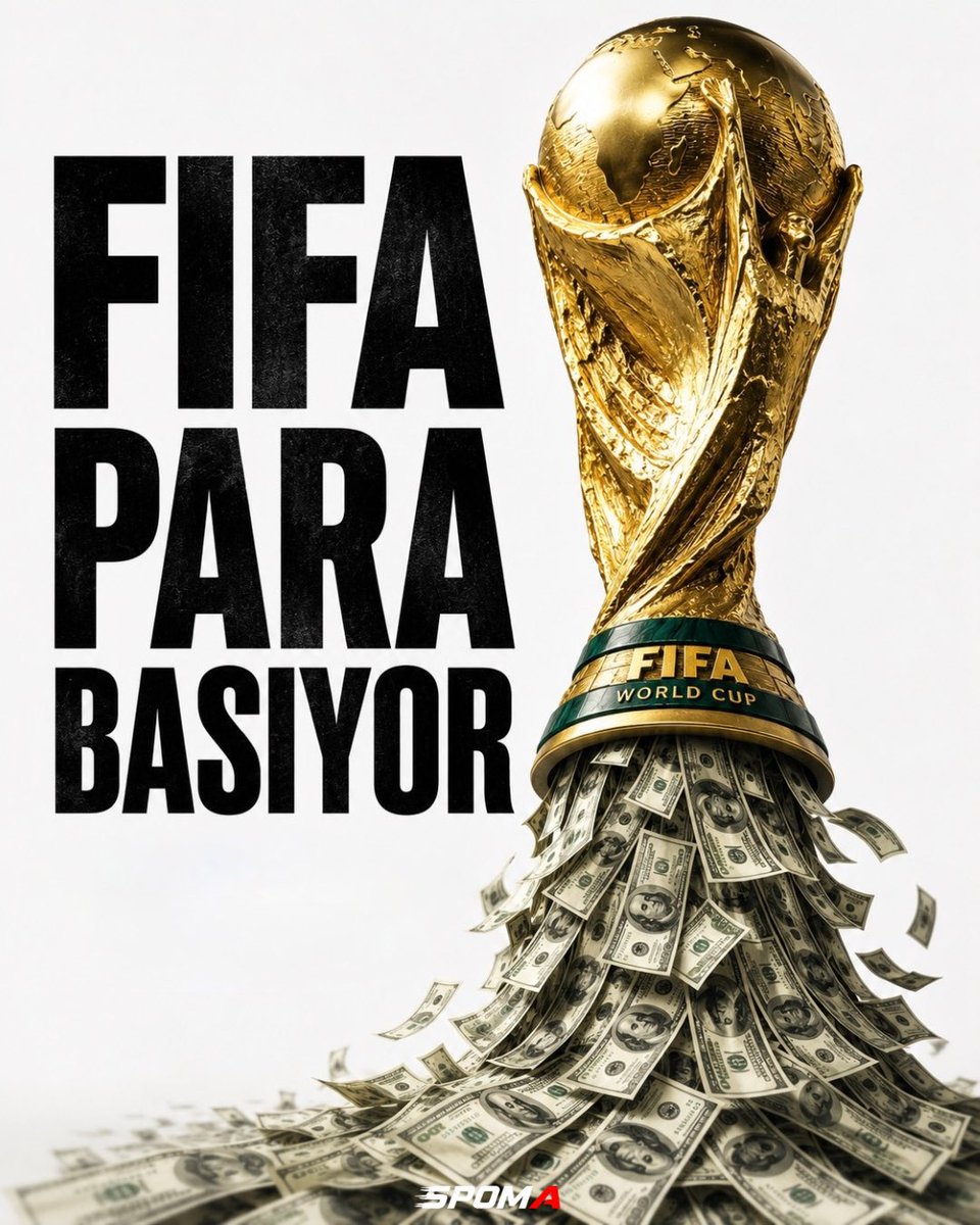 spomatr's tweet photo. 🏆 Dünya Kupası’nı kim kazanacak bilmiyoruz.

Ama ekonomik kazanan şimdiden belli gibi.

FIFA.

@Reuters analizine göre @FIFAcom ‘un 2026 @FIFAWorldCup ’dan elde etmesi beklenen gelir yaklaşık 13 milyar dolar.

Bugün Dünya Kupası sadece dünyanın en büyük futbol organizasyonu değil.

Aynı zamanda dünyanın en güçlü spor iş modeli.

#dünyakupası #worldcup #fifa