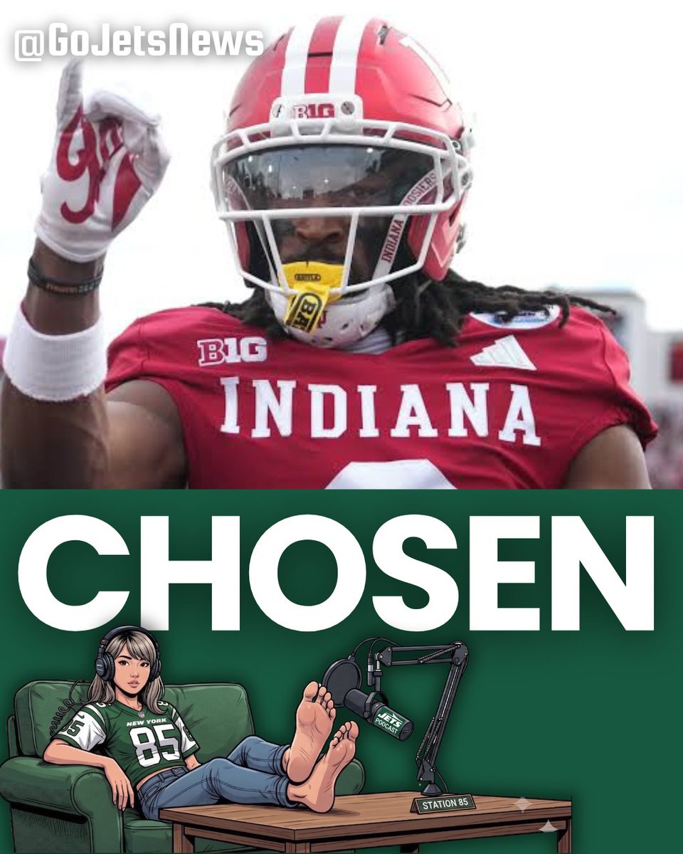 GoJetsNews's tweet photo. The New York Jets are counting on first-round draft pick Omar Cooper to step up as the starting wide receiver and finally provide star playmaker Garrett Wilson with a reliable sidekick. After a breakout national championship season at Indiana, Cooper—whom the Jets traded up to select 30th overall—is a roster lock whose rookie success will likely be measured by hitting the 500-600 yard milestone typical for his draft slot. (Source: John B, Gang Green Nation)

#JetsNation #JetUp