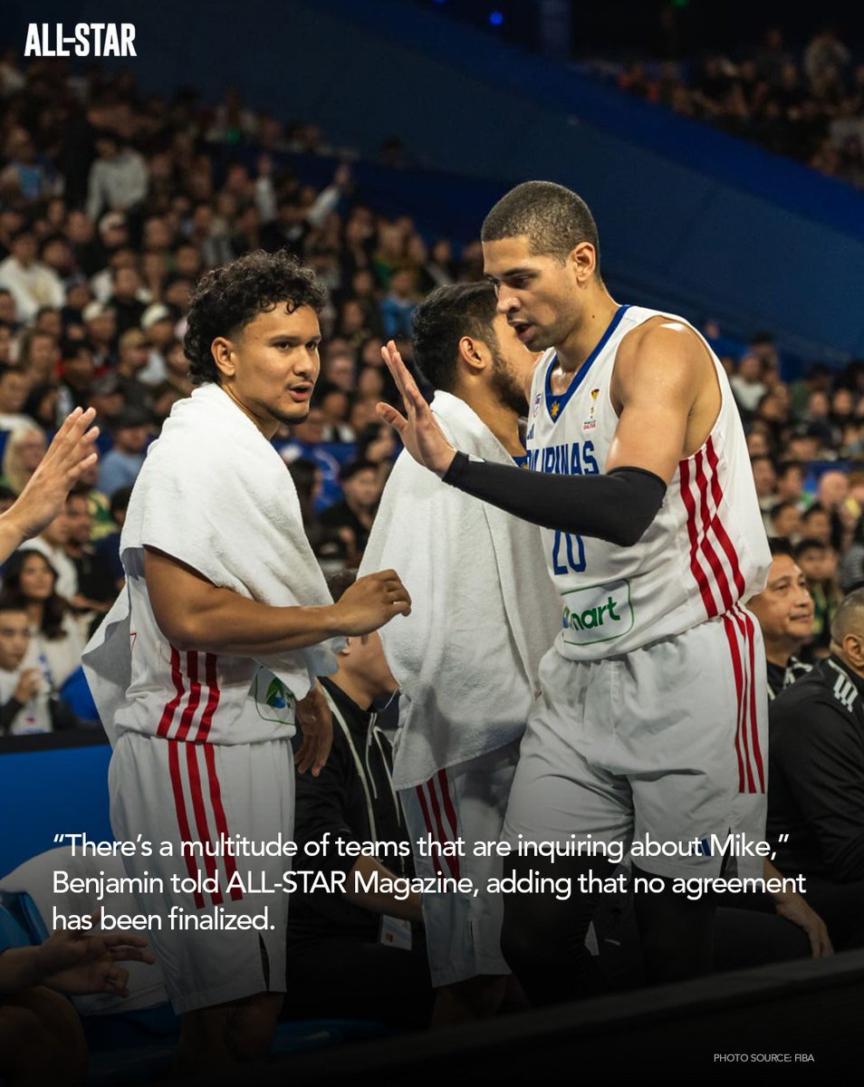 allstarmag_'s tweet photo. Multiple overseas pro teams have inquired about Michael Phillips following his Gilas Pilipinas performances, according to his brother, Benjamin.
No deal has been finalized as his camp evaluates its options.
#AllStarMagazine #GilasPilipinas https://t.co/FJuBZXBmcX