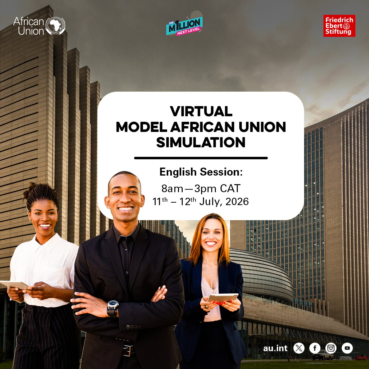 AUYouthProgram's tweet photo. 🚨 Happening this weekend!

Young Africans from across the continent are coming together to simulate the work of the @_AfricanUnion  through the Model African Union, building diplomacy, and policymaking skills while shaping solutions to Africa's most pressing challenges. https://t.co/0MoVTq9rh1