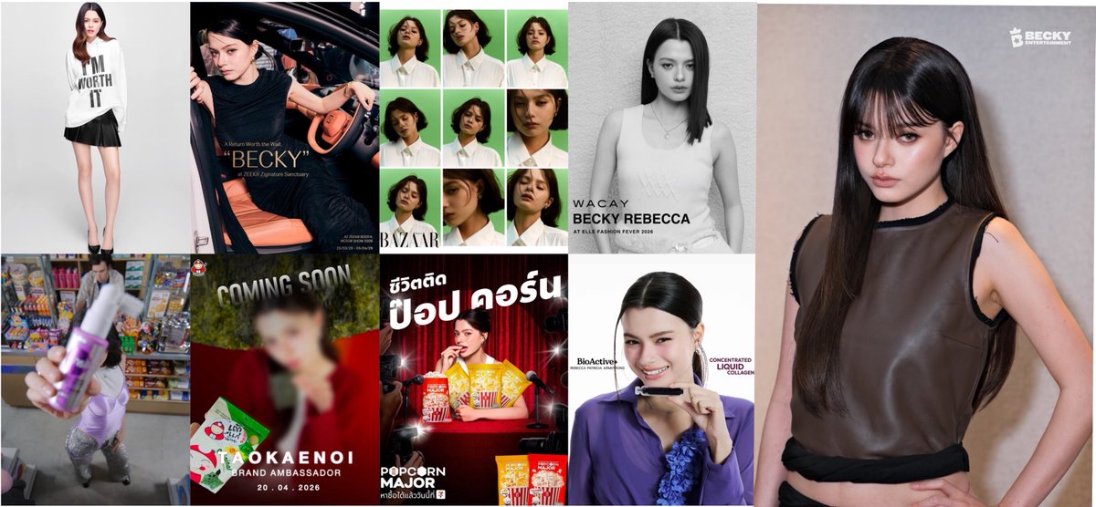 freen__brainrot's tweet photo. - TODS Friend of the House 🆕
- L’Oréal Brand Ambassador
- Tao Kae Noi Brand Ambassador
- Zeeks Friend of the House 
- BioActive Presenter
- Sunsilk Presenter
- Major Popcorn Presenter
- Muse for Bazaar Thailand
- Muse for Wacay

SO PROUD OF YOU BECKY!🥹🫶🏻

#beckysangels https://t.co/rhPOzpWN1n