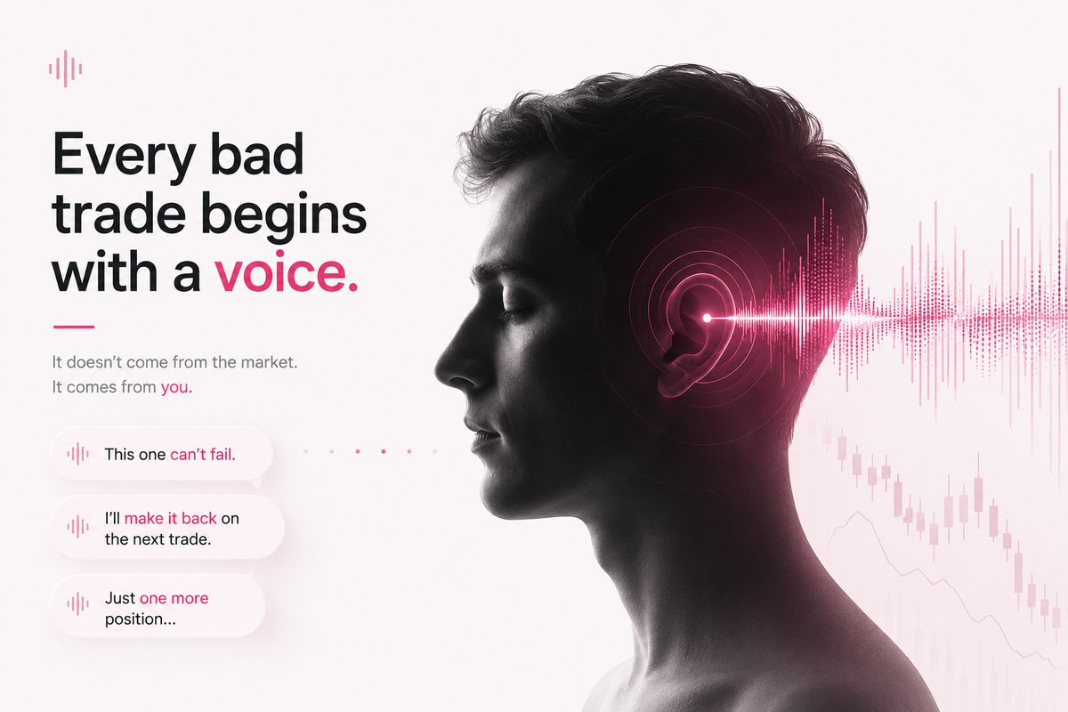 _Emmgreat07's tweet photo. The Voice
Every bad trade begins with a voice.
"This one can't fail."
"I'll make it back on the next trade."
"Just one more position..."
The frightening part?
None of those voices belong to the market.
They belong to us.
#DeZero @Dezero_com https://t.co/3P0ewEW9Q4