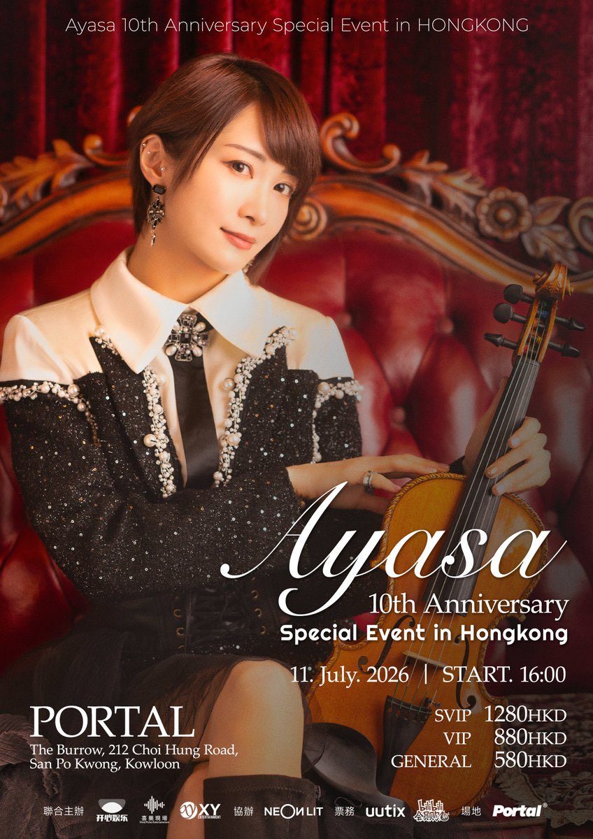 AyAsA_violin's tweet photo. 【Ayasa 10th Anniversary Special Event in HONGKONG】
本日でございます🎻💎
一年ぶりの香港嬉しい❤️
楽しみつつ頑張ってきます！！！ https://t.co/NfkBSQHXj9
