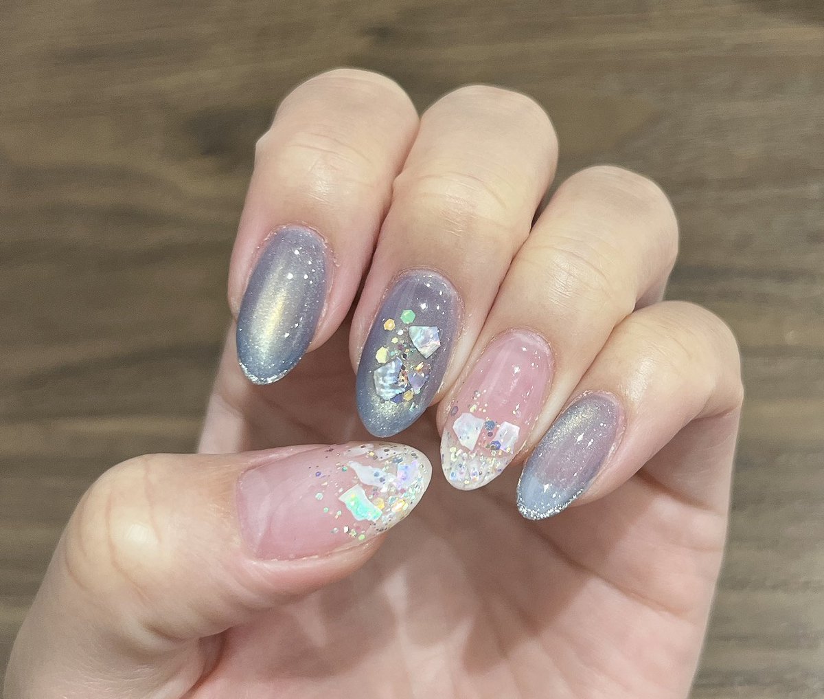 yuuki__han's tweet photo. 💅💙🐚✨ https://t.co/5F2EOx2ccu
