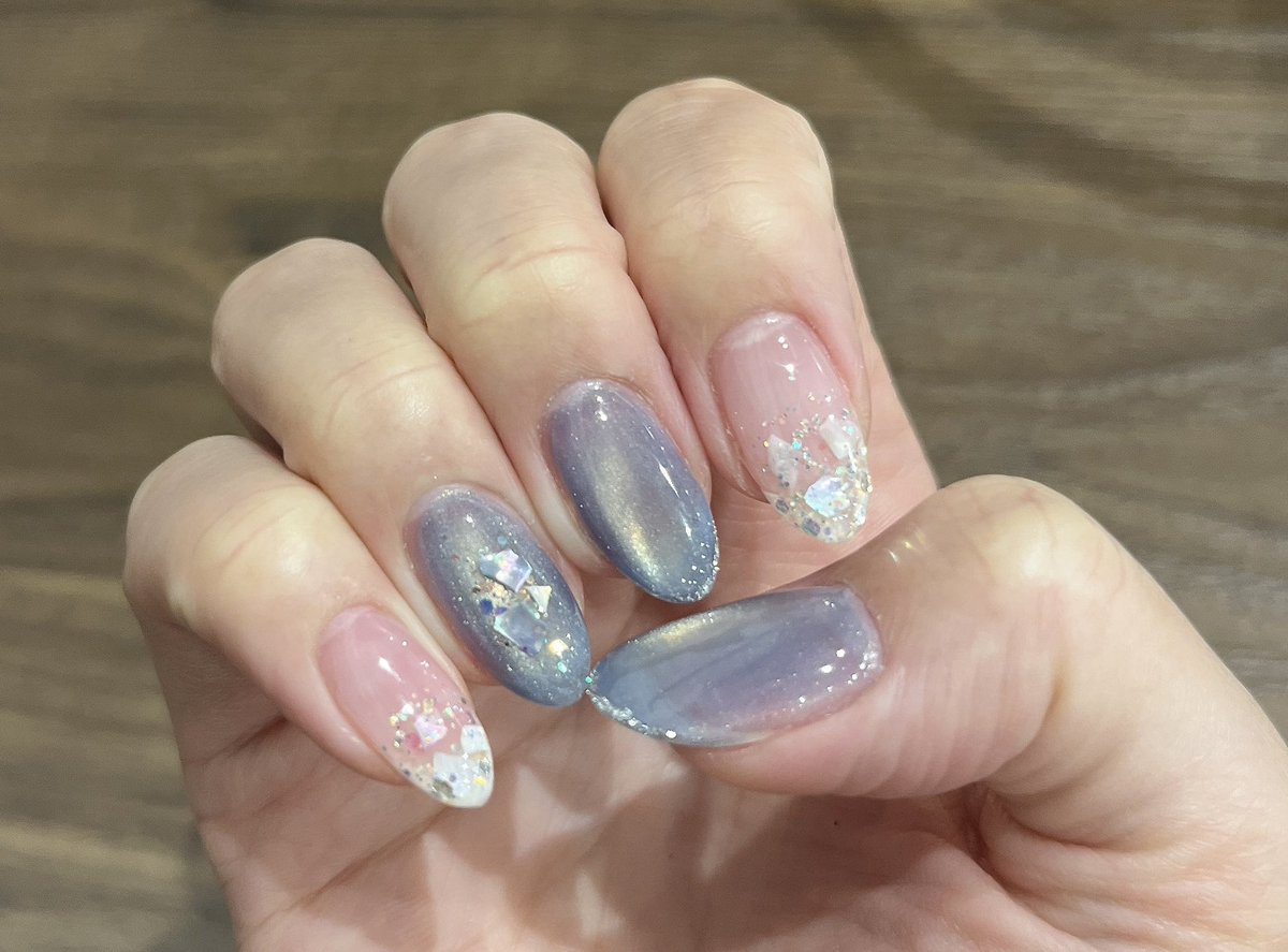 yuuki__han's tweet photo. 💅💙🐚✨ https://t.co/5F2EOx2ccu