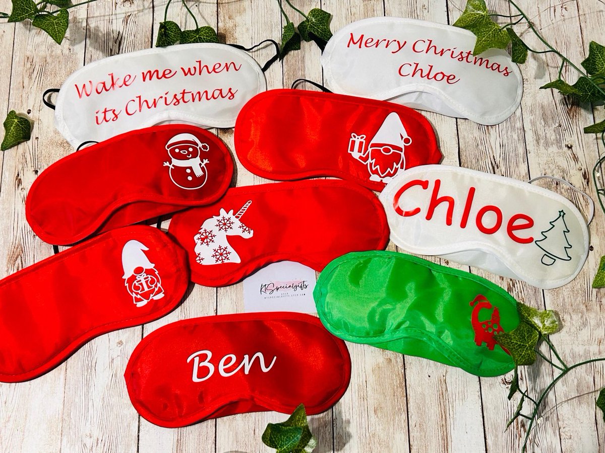 giftinggifts1's tweet photo. Personalised Christmas themed sleep masks, perfect little gifts - December, Christmas Eve box
https://t.co/N6j3KYQKrq
#etsy #christmas #sleepmask #christmasevebox #christmassleepmask #personalised #christmasinjuly https://t.co/Kud0ScMjTg