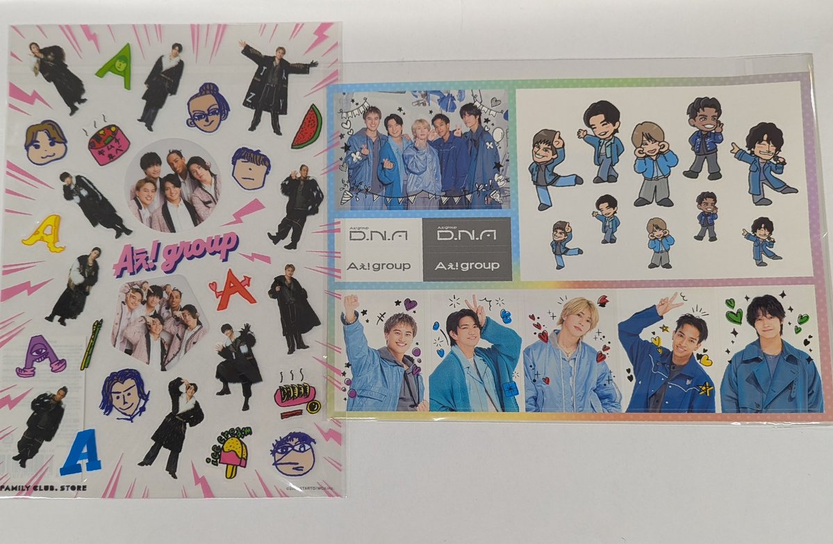 umedalivej's tweet photo. #Aぇgroupステッカー
入荷しました🅰️
お求めの方は、まんだらけ・うめだ店・3階男性アイドルコーナーまで🐾通販サイトからご購入出来ます🙂‍↕️ https://t.co/AwefWmwHyK