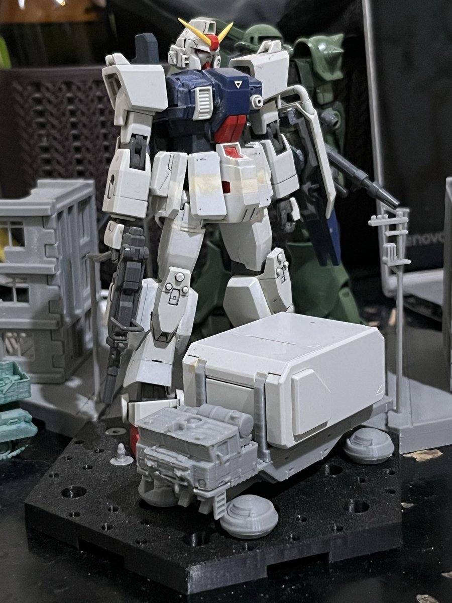 roboticmunky's tweet photo. the 08th ms team hover cargo truck, filament 3D printing. 1/144 scale.

#the08thmsteam #gundam0079 #ガンダム #ガンダム0079 https://t.co/YNbgNuiby7