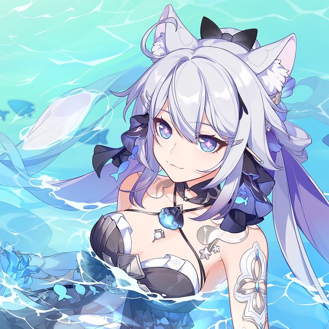 dailykiana_k's tweet photo. happy birthday pardofelis! 

she has fished up a tuna cat hybrid https://t.co/92htsP9YTB