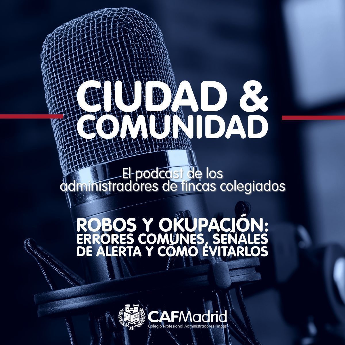 CAFMadrid's tweet photo. 🔴 Robos y okupación: Errores comunes, señales de alerta y cómo evitarlos. ¡Nuevo capítulo de Ciudad & Comunidad, el podcast de los #AFColegiados!
🙋♀️ Julia Molina, inspectora de @policia
🙋♀️ @GrisG50, vicepresidenta de la #CEIM y CEO de Prevent Security Systems.
🙋♀️ @IOS_8281, vicepresidenta del @CAFMadrid
👇 ¡Ya lo puedes escuchar en tu plataforma favorita!
Spotify https://t.co/kpflRfK2z3
iVoox https://t.co/kGqaRZyyEK
Apple Podcasts https://t.co/XsxeXNM9B5
#Seguridad #AFColegiados #PolicíaNacional #Prevención #Robos #Okupación