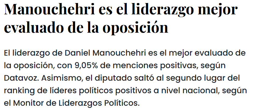 HQGatica's tweet photo. Al igual que el diputado Manouchehri, la senadora Daniella Cicardini debe ser también una de las mejores evaluadas de la oposición. Ellos se han destacado por su sólida y valiente defensa de los derechos ciudadanos en el Congreso.
https://t.co/Lu9wukTTDj https://t.co/nxdKIjVtT4