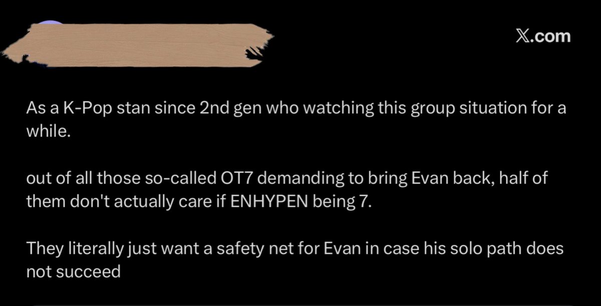 kittyofmars's tweet photo. not a Engene, ot7 or solo, just a general K-pop fan that’s been following this mess. Even they can tell what’s up with them https://t.co/hrcvKPncUN