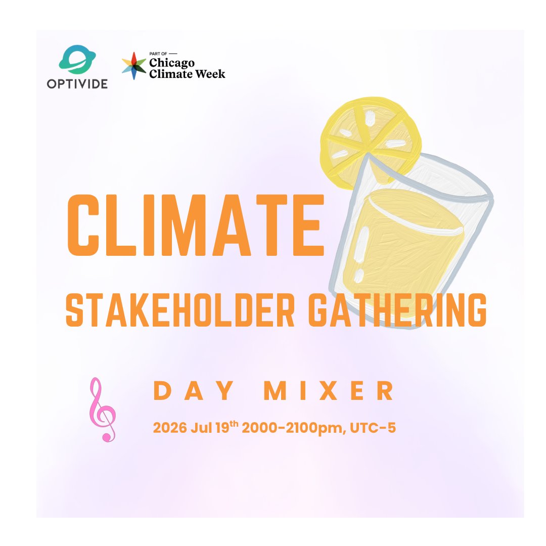 OptivideOffice's tweet photo. 🌍 Climate changemakers are networking — are YOU in the room?

Join Chicago Climate Week 2026 Mixer | Jul 19 @ 8PM UTC-5
📌 Limited spots. Bring leads. Leave with connections.

👉 Secure your seat NOW!

#Voice_Your_Money,#Personal_Regeneration https://t.co/36e6R76W4d