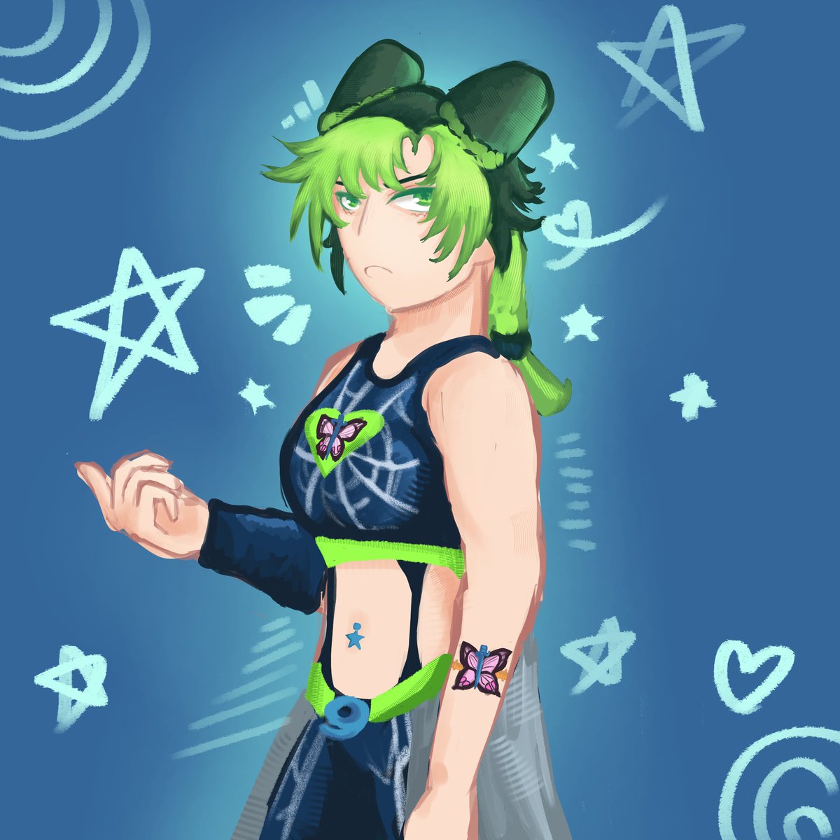 echoingwings's tweet photo. Jolyne is done yay !!! #jjba https://t.co/3XyMlTkzoO