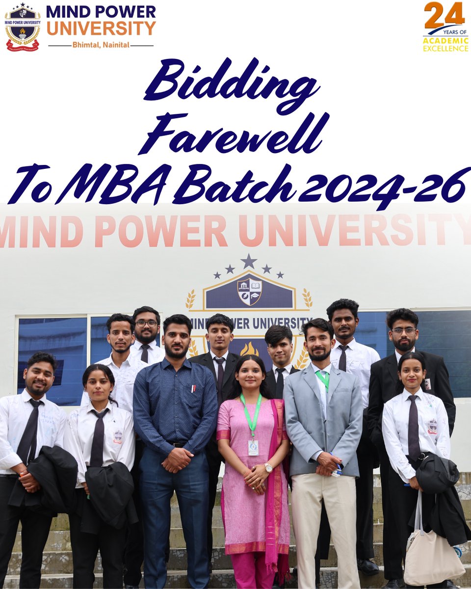MindPowerU21510's tweet photo. A chapter closes, a new journey begins.

Wishing the MBA Batch 2024–2026 every success as they step into the next phase of their careers.

You'll always be a part of the MPU family.

#mindpoweruniversity #mpu #farewell2026 #mba #futureleaders #alumni https://t.co/TRHL76CHBu