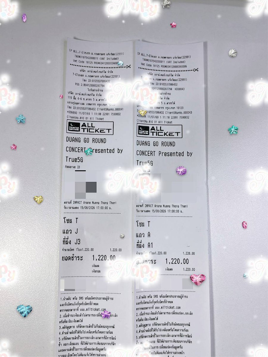 ssipwry's tweet photo. DuangGoRoundConcert
วันที่ 15 /  บัตรฝาก
มีสองใบ 🫶🏻 ใบละ 2,720 ฿

โซน T 
แถว A ที่นั่ง A1 ( หนึ่งใบ )
แถว J  ที่นั่ง J3 ( หนึ่งใบ )

มัดจำ 520 บาท รับบัตรแข็งหน้างานจ่าย 2,200 บาท

♥️มัดจำเยอะหน่อยขอไม่เทบัตรทีหลังนะคะ ให้สิทธิ์คนที่ไม่มีบัตรก่อน https://t.co/7gBMc1kCCo