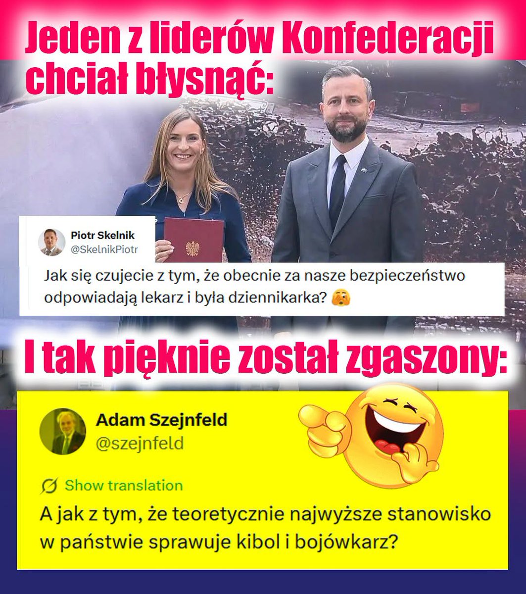 lachelndteufel's tweet photo. Jeden z liderów Konfederacji chciał błysnąć..
I tak pięknie został zgaszony!
PROSZĘ O RT! https://t.co/kiTwMrHqoJ