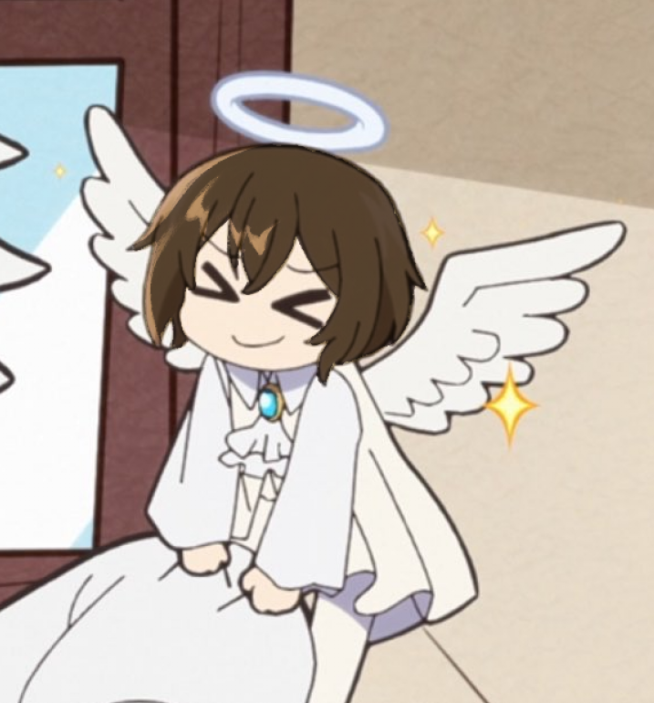 romantictide's tweet photo. Can you guys believe we got wan angel Dazai and it looked just like this https://t.co/pKKVmgPRe1
