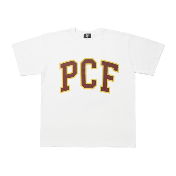 PCFアパレル　Tシャツ P.C.F APPAREL DEPARTMENT】 🎲 □ITEM LINE-UP COLLEGE LOGO SS TEE
